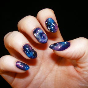 galaxy nail designs